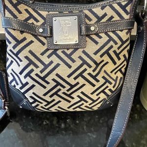 Cute Navy and cream across body Tignanello purse
